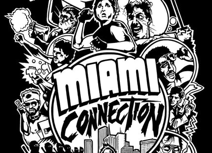 Miami Connection White Silkscreen Print by Jeremy Wheeler