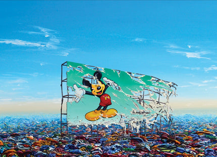 Mickey Billboard Plastic Giclee Print by Jeff Gillette