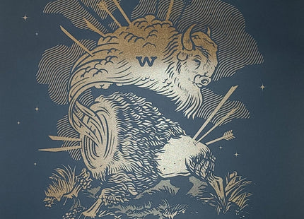 Midnight Bison Silkscreen Print by Dan Christofferson- Beeteeth