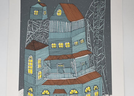Midnight Manor AP Silkscreen Print by Nate Duval