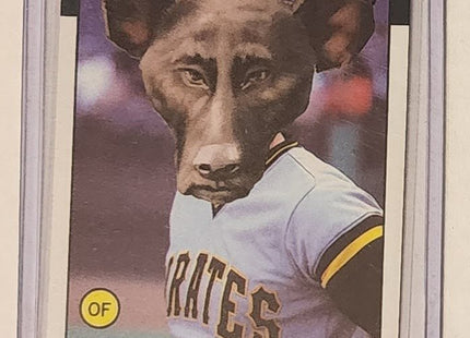 Mike Brown Putin Dog Pirates Original Collage Baseball Card Art by Pat Riot