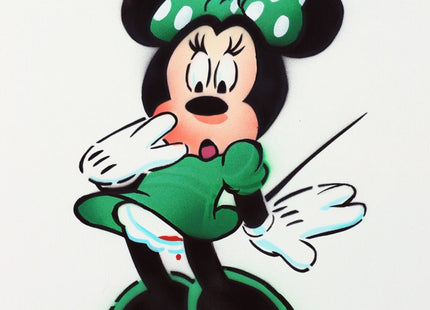 Minnie Period 12 Original Stencil Painting by Jeff Gillette