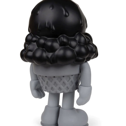 Mister Melty Black Art Toy Sculpture by Buff Monster
