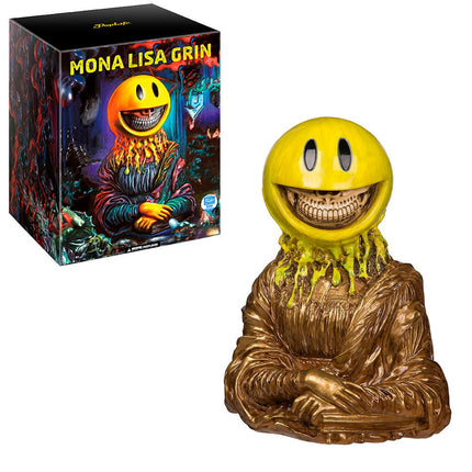 Mona Lisa Grin Gold Art Toy by Ron English