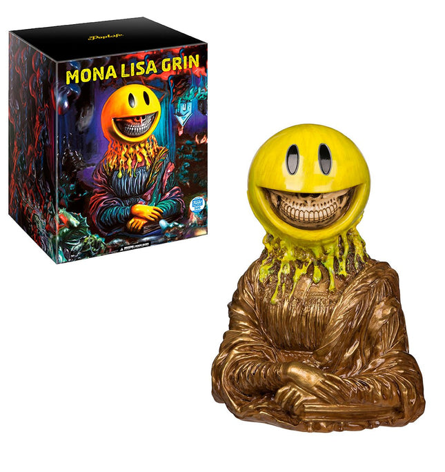 Mona Lisa Grin Gold Art Toy by Ron English