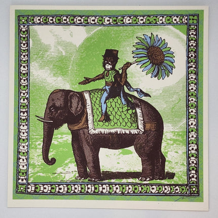 Monkey Elephant Silkscreen Print by Nate Duval