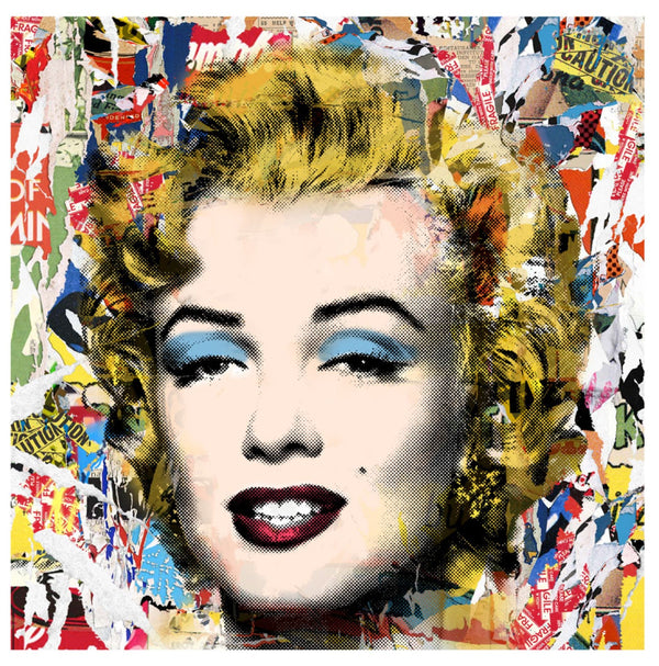Collage serigrafiado Monroe POPfolio de Mr Brainwash - Thierry Guetta