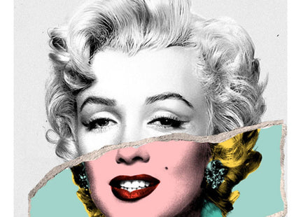 Monroe POPfolio Photo Tear Silkscreen Print by Mr Brainwash- Thierry Guetta