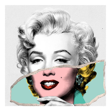 Monroe POPfolio Photo Tear Silkscreen Print by Mr Brainwash- Thierry Guetta