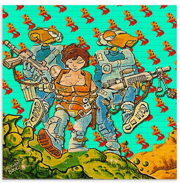 Impression d'archives papier buvard de la mère de mars par Mark Bode