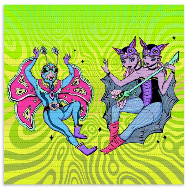 MothMan x Nai Palm Blotter Paper Archival Print par Lauren YS