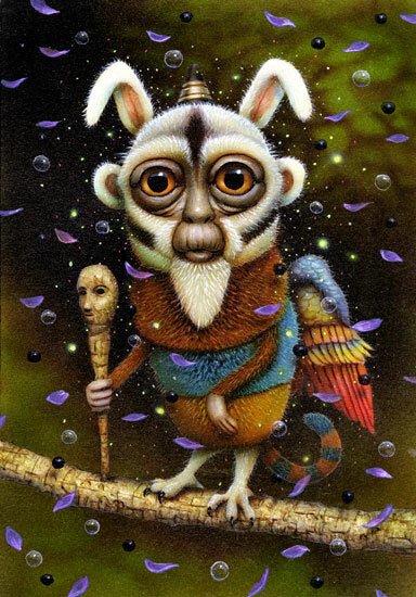 Impression Giclee Dieu de la montagne par Naoto Hattori