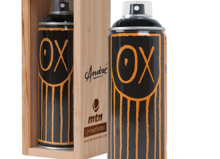 Mr André Glossy Black Spray Paint Can Artwork by Montana MTN