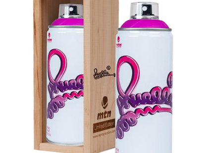 Muelle Fluor Violet Spray Paint Can Artwork by Montana MTN
