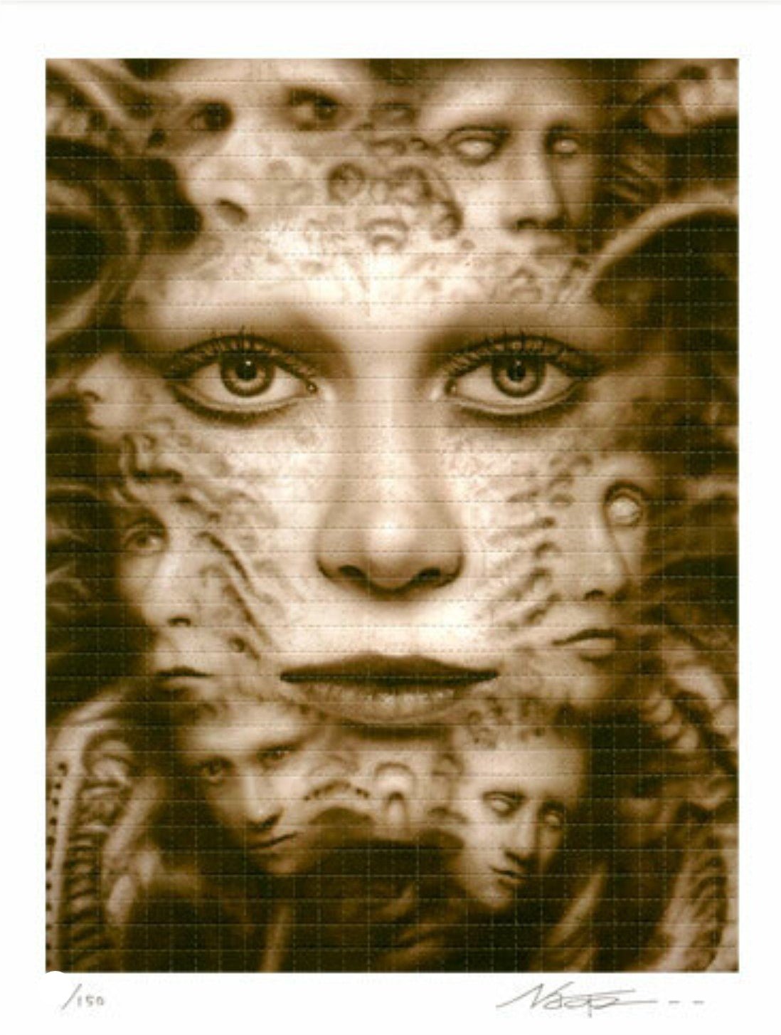 Multiform Blotter Art Blotter Paper Lithograph Print by Naoto Hattori ...