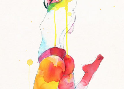 Muse #668 Watercolor - Sprayed Paint Art Collection