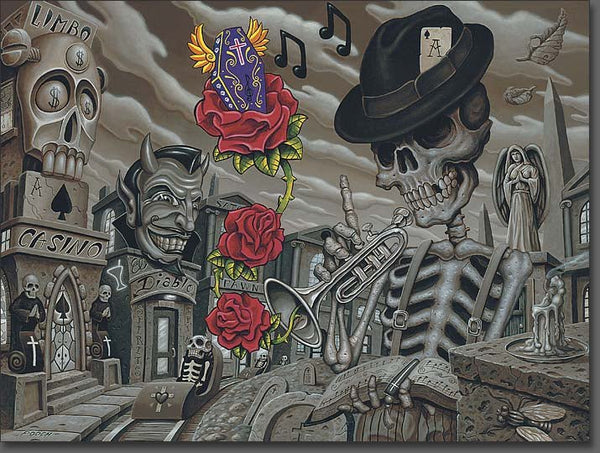 Musica De Los Muertos 16x20 Archival Print by Pooch