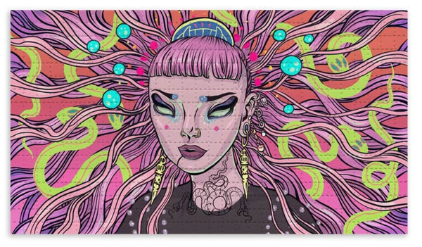 Impresión de archivo de papel secante de la sacerdotisa de la serpiente de la palma de Nai por Lauren YS