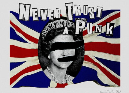 Never Trust A Punk Giclee Print by Jamie Reid