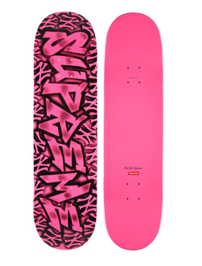 New York Yankees Airbrush Pink Skateboard Art Deck by Supreme