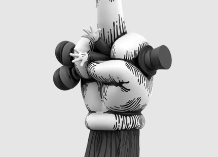 No Companion Trust No One Classic Art Toy Sculpture by Abell Octovan