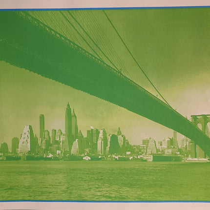 No Sleep Till Brooklyn #37- Green - Sprayed Paint Art Collection