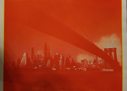 No Sleep Till Brooklyn #40- Orange - Sprayed Paint Art Collection