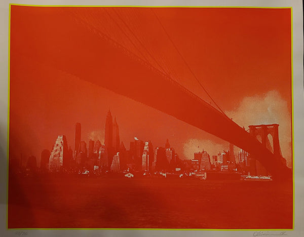 No Sleep Till Brooklyn #40 Serigrafía naranja de Tim Oliveira
