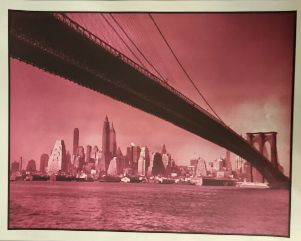 No Sleep Till Brooklyn #55 Purple Silkscreen Print by Tim Oliveira