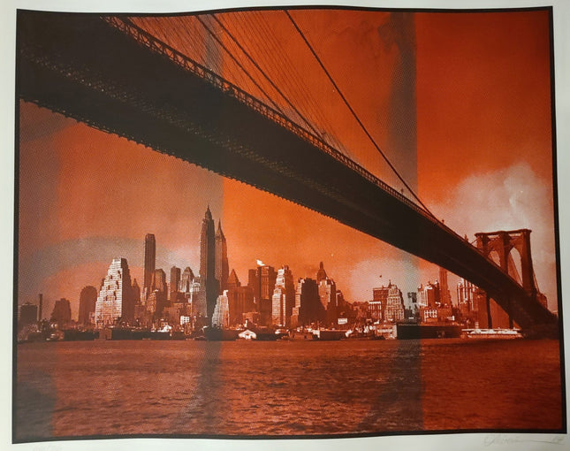 No Sleep Till Brooklyn #66- Dark Red - Sprayed Paint Art Collection