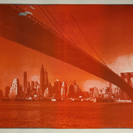No Sleep Till Brooklyn #70- Orange Red - Sprayed Paint Art Collection