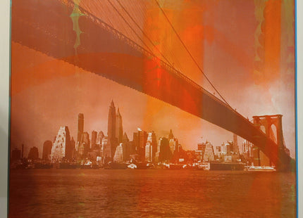 No Sleep Till Brooklyn #73- Orange Red - Sprayed Paint Art Collection