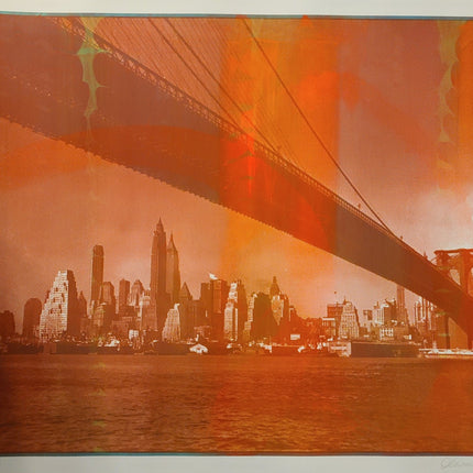 No Sleep Till Brooklyn #73- Orange Red - Sprayed Paint Art Collection