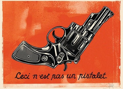 Not A Gun AP Silkscreen Print by Dave Kinsey
