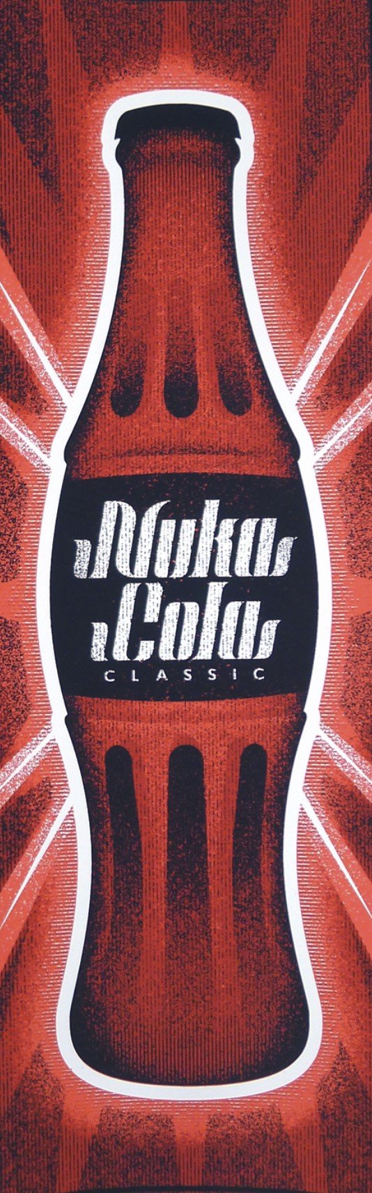 Sérigraphie Nuka Cola Quantum-GID Red AP par Ron Guyatt