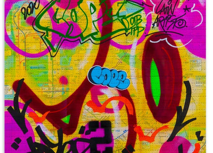 NY Tripway Map IV Blotter Paper Archival Print by Cope2- Fernando Carlo