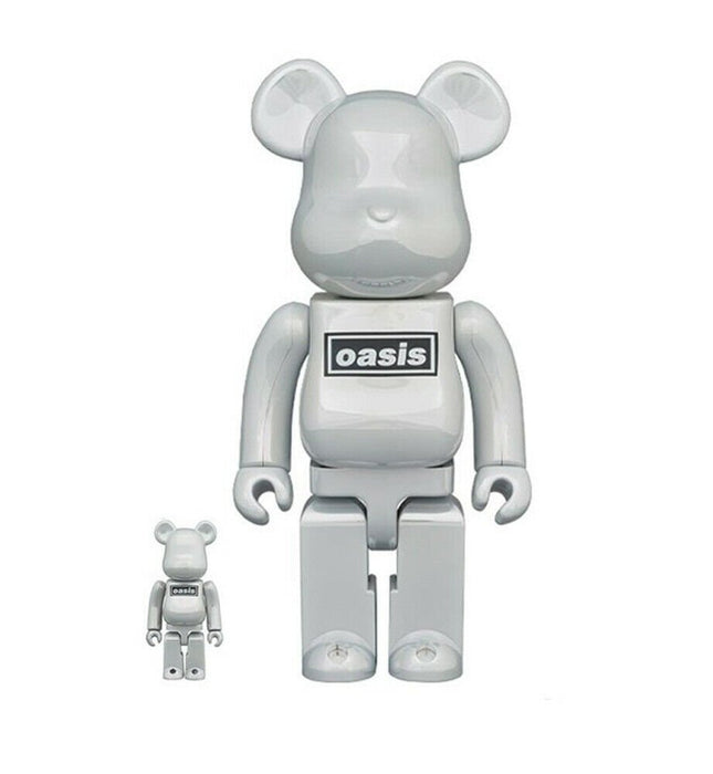 Oasis 1000%- White Chrome Be@rbrick