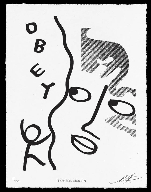 Obey More- Fairey Letterpress Print by Shepard Fairey- OBEY