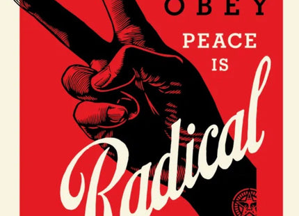 Obey Radical Peace- Red Silkscreen Print by Shepard Fairey- OBEY