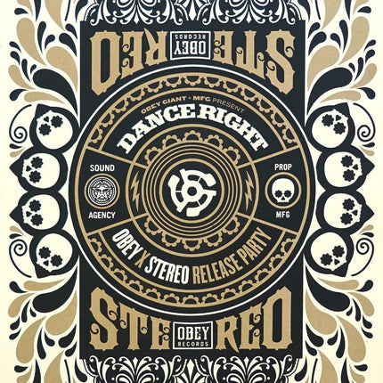 OBEY x Stereo Skateboards Silkscreen Print by Shepard Fairey x MFG- Matt Goldman