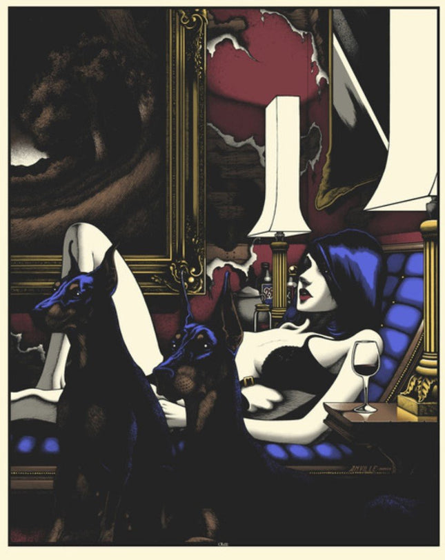 Obsidian 02 Huntress Stereograph Print by Justin Anville