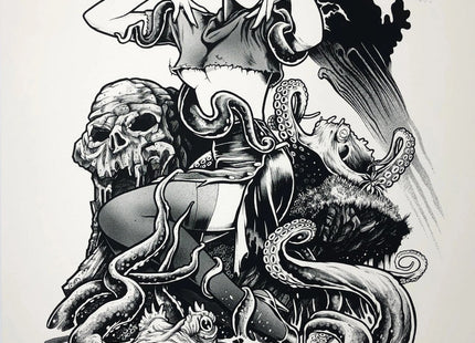 Octo Girl AP Silkscreen Print by Joe King