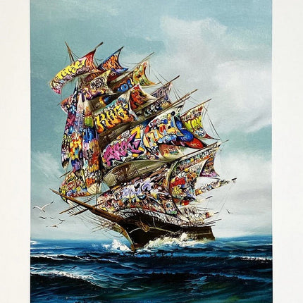 Oil and Water IV: The Year that Took the Wind Out of Our Sails Giclee Print by Dave Pollot