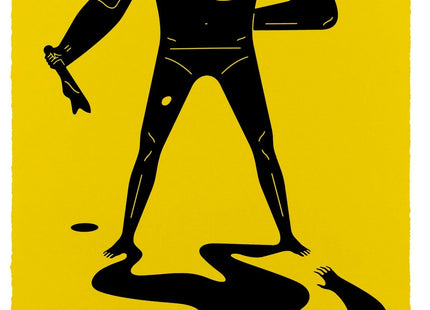 On the Sunny Side of the Street- Yellow Silkscreen Print by Cleon Peterson