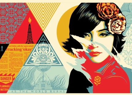 Open Minds Silkscreen Print by Shepard Fairey- OBEY