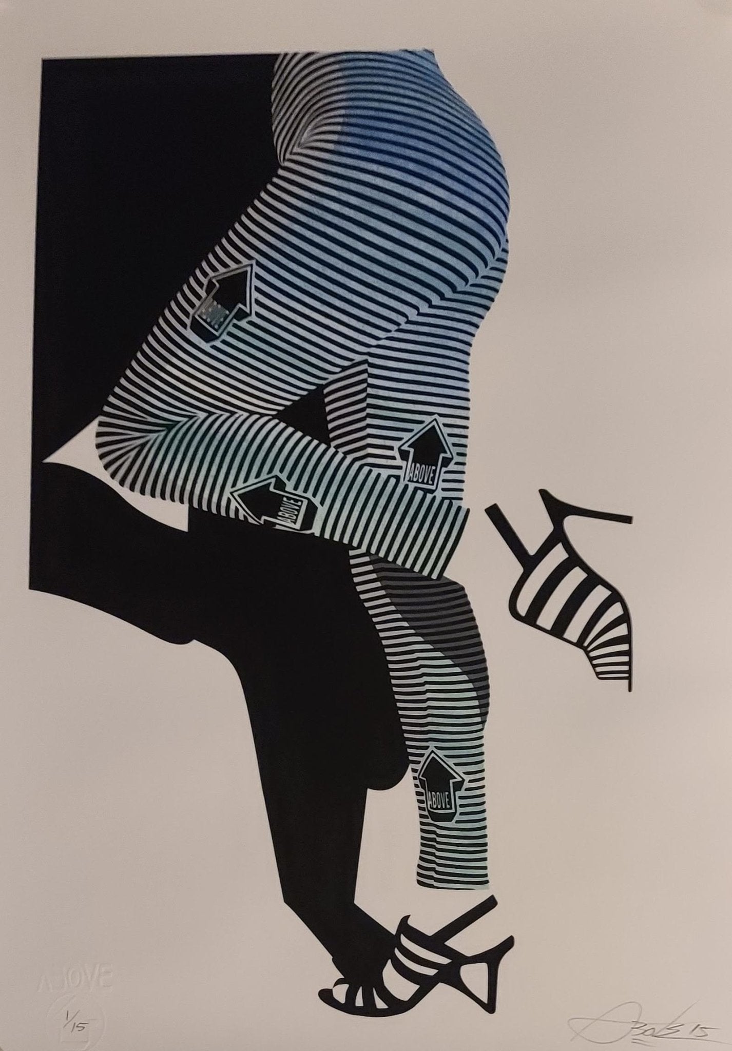 Ophelia Legs #1 HPM Silkscreen Print by Tavar Zawacki- Above – Sprayed ...