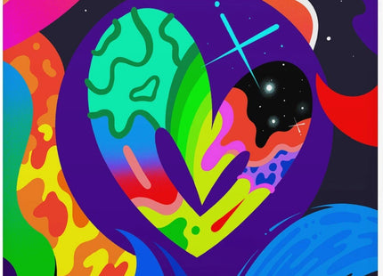 Opn Heart 006 Giclee Print by Jason Naylor- OPN Heart