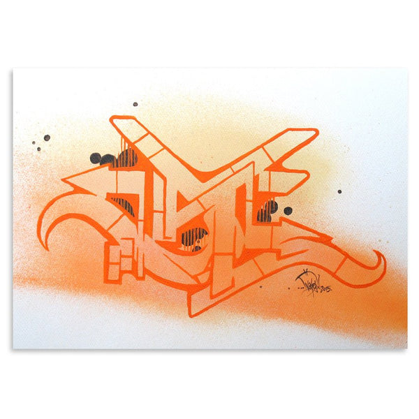 Orange Umber #2 Original Spray Paint Painting by Dvate