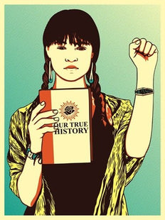 Our True History Silkscreen Print by Ernesto Yerena Montejano- Hecho Con Ganas