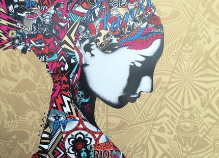 Outlandos D' Amour Gold Blue PP Silkscreen Print by Prefab77